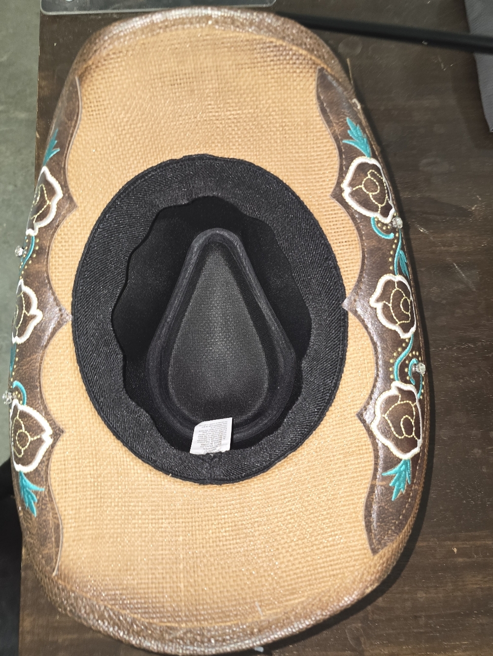 Brown Western Butterfly Concho Detail Cowboy Hat NWT - Picture 4 of 8